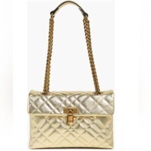 KURT GEIGER  Brixton Lock Shoulder Bag Gold